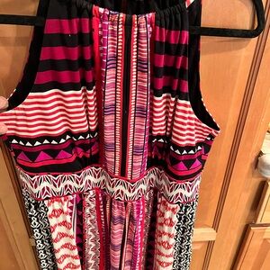 Roz & Ali Black Dress with Pink Accents